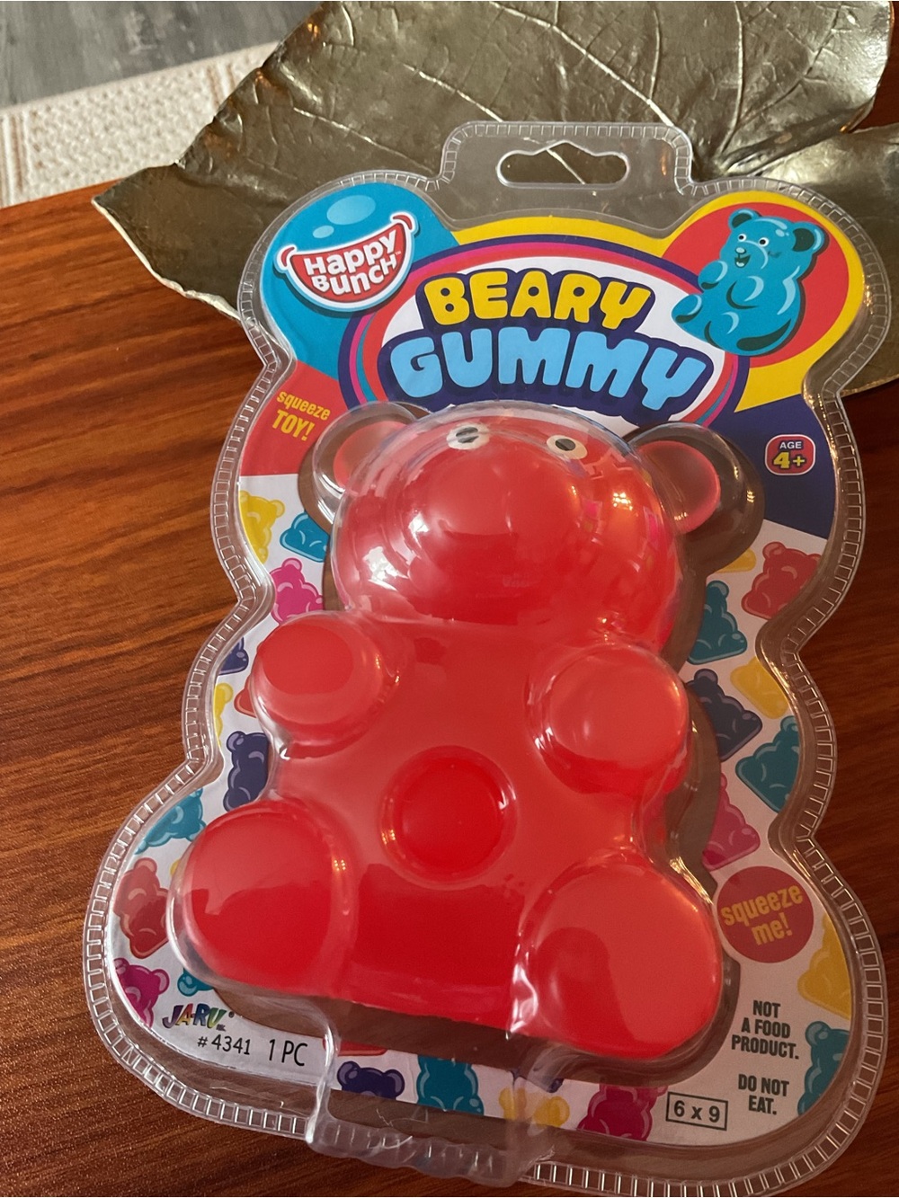 Beary Gummy Red Squeeze Toy